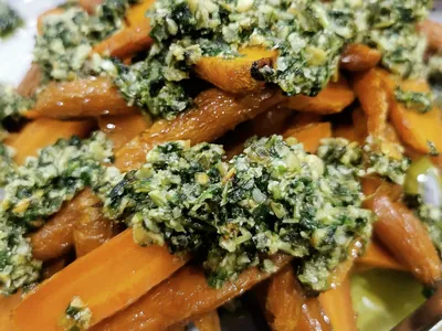 Roasted carrots pumpkin seed pesto | Wellness Retreat Ireland
