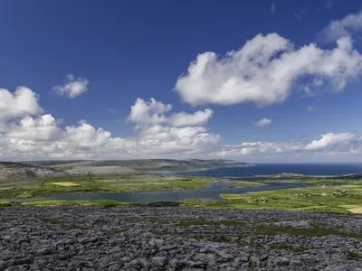 View from Abbeyhill in Burren over the sea | Retreat Venue Hire Ireland
