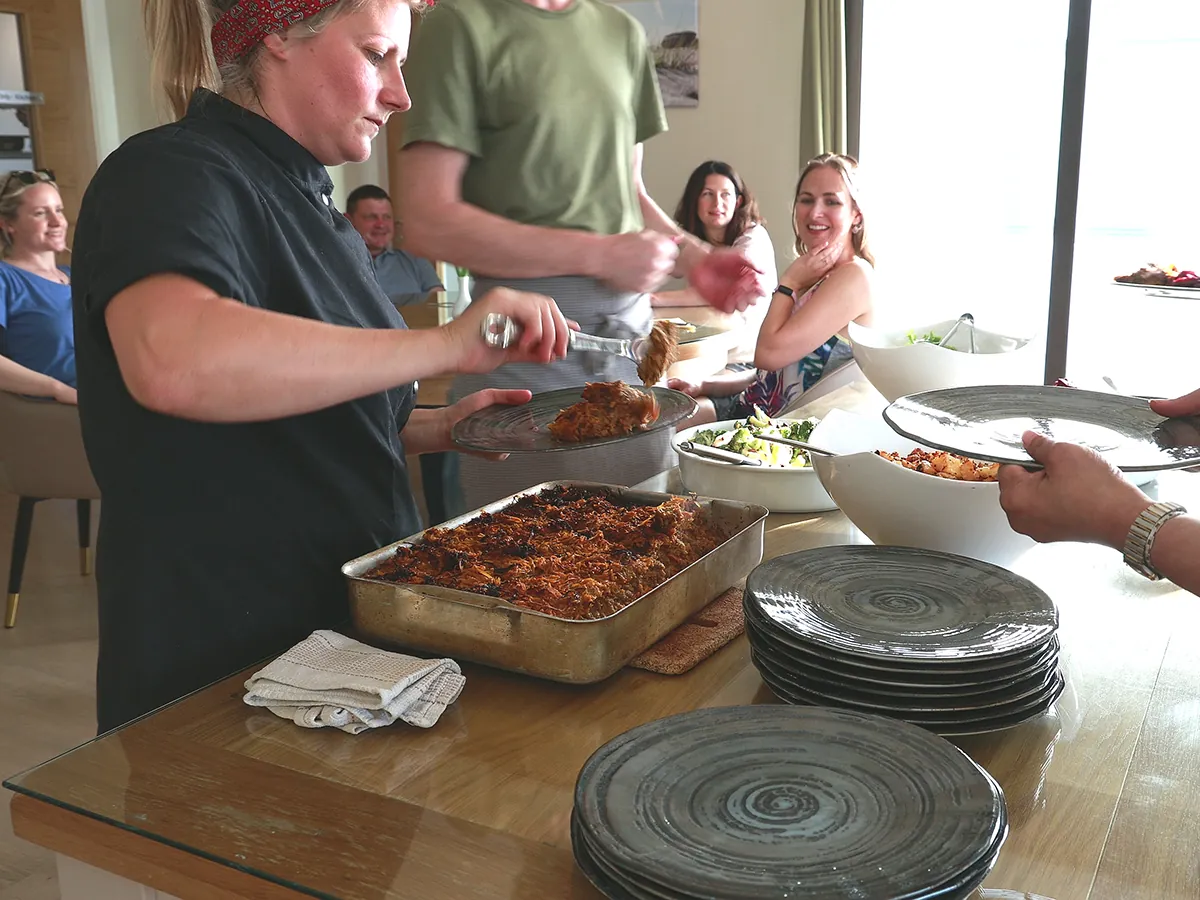 Claire serving take 2 | the best vegetarian food